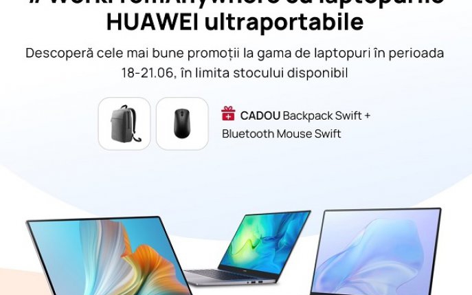 Huawei revine cu un nou val de reduceri disponibile în acest weekend pe Huawei Online Store