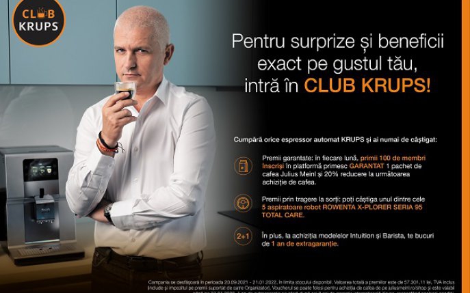 Intră în Club Krups și câștigă premii garantate!