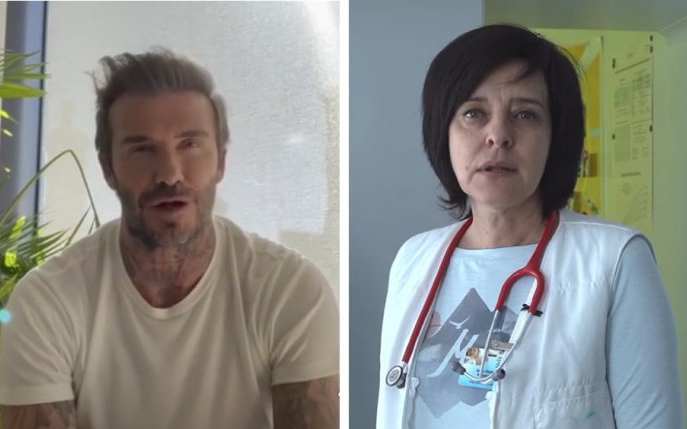 David Beckham, gest unic și emoționant: i-a cedat contul de Instagram unei doctorițe din Harkov