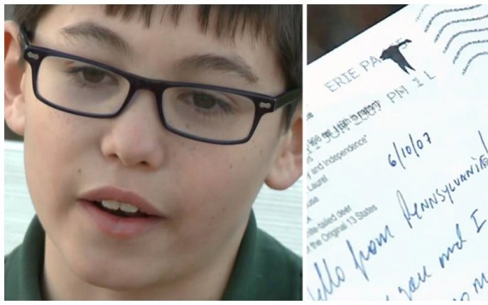 Un băiat primește în mod neașteptat o carte poștală de la tatăl său la doi ani de la moartea acestuia