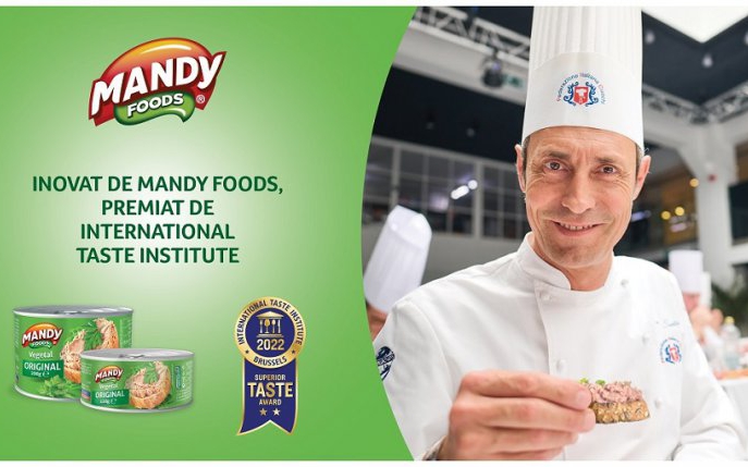 Mandy Foods câștigă Superior Taste Award 2022 pentru produsul “Vegetal Original”