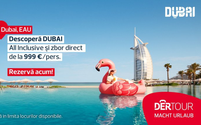 Dubai este destinația ideală pentru vacanța de iarnă. Află cât de puțin te costă o vacanță de 7 zile all inclusive cu zbor inclus!