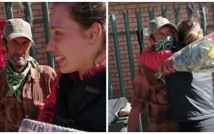 Un om al străzii a reușit să-i ofere fiicei sale un cadou nesperat, cu ajutorul unui străin cu inimă bună