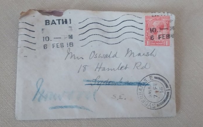 O scrisoare din 1916 a ajuns, în sfârșit la destinație, după mai bine de 100 de ani de așteptare