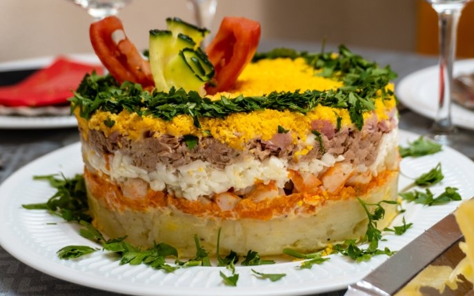 Salata Mimoza: rețeta originală