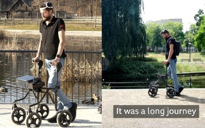 Revoluție în medicină! Un bărbat paralizat a putut merge din nou datorită unui disponizitv implantat în creier