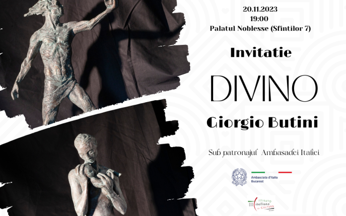 Divino, expoziția de sculptură semnată Giorgio Butini, la Palatul Noblesse