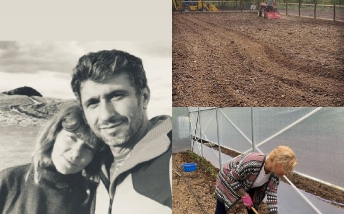 Dana Nălbaru și Dragoș Bucur se bucură de viața liniștită la țară. Se ocupă împreună de grădinărit și par mai fericiți ca oricând
