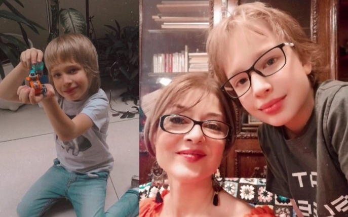 Ce mare a crescut Alexandru, fiul Oanei Sîrbu! Artista a devenit mamă prin adopție acum mai bine de 15 ani
