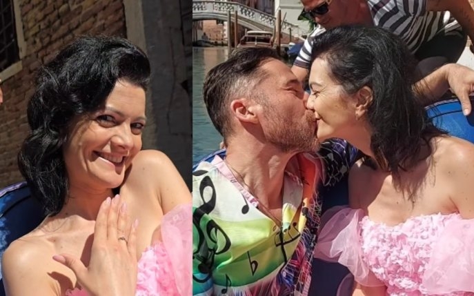 Dinu Maxer și-a cerut iubita în căsătorie! Cei doi s-au logodit în timpul vacanței în Veneția