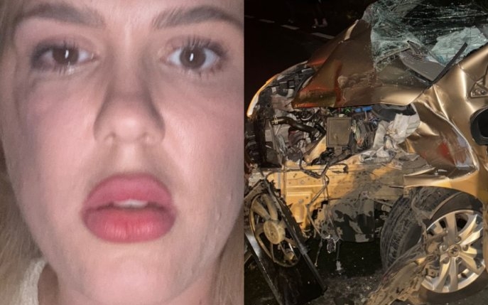Clipe teribile pentru Emily Burghelea. A fost implicată într-un nou accident rutier. „Am scapat cu viață doar datorită lui Dumnezeu”
