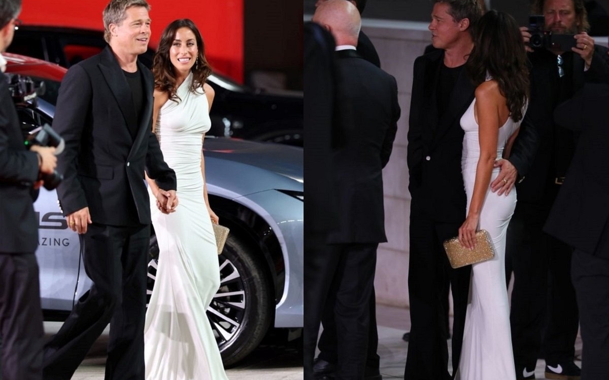 Brad Pitt, prima apariție oficială cu noua iubită. A apărut de mână cu Ines de Ramon la festivalul de film de la Veneția