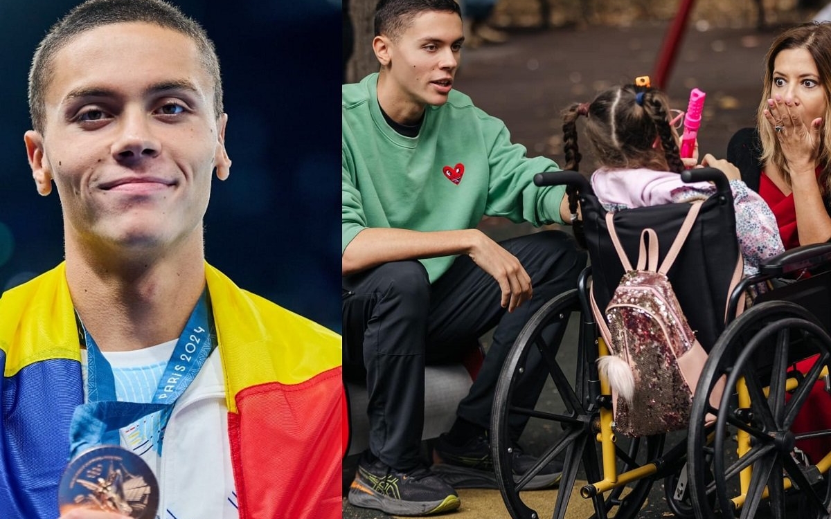 David Popovici își donează echipamentul de la Jocurile Olimpice 2024 pentru copiii greu încercați de soartă. „Din inima mea, pentru casa a 11 copii"