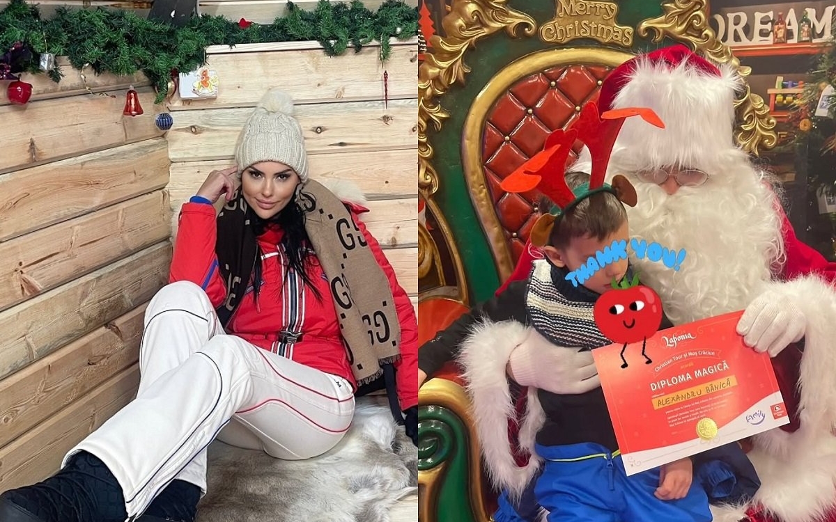 Lavinia Pîrva a fost în vacanță în Laponia numai cu fiul ei. De ce a lipsit Ștefan Bănică din vacanța de familie?