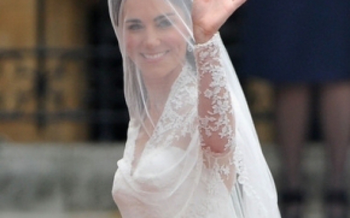 Iata rochia de mireasa purtata de Kate Middleton, noua printesa a Marii Britanii