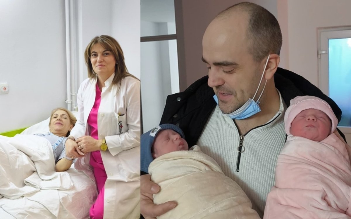 Carmen, o femeie de 57 de ani din Baia Mare, este cea mai bătrână mamă de gemeni din România! Soțul ei este cu 22 de ani mai tânăr