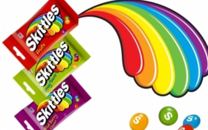 Curcubeul Skittles s-a mutat in casa noua