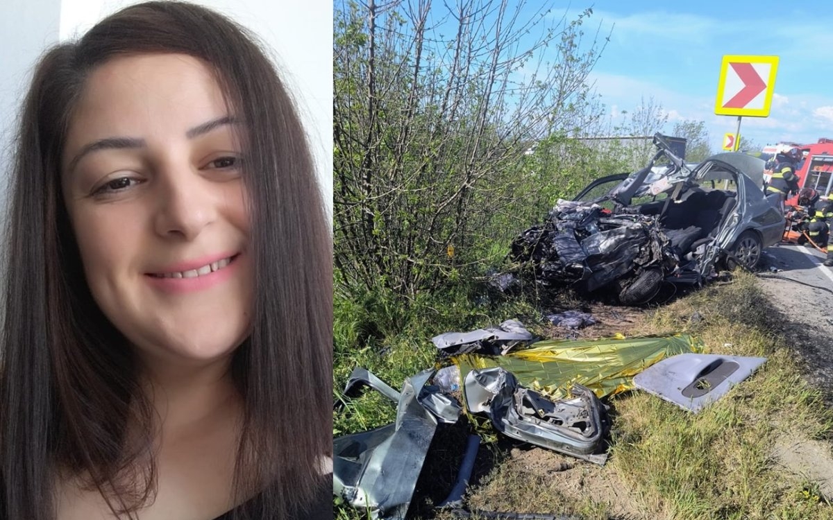 Diana, o mamă de 37 de ani a murit într-un cumplit accident. Cei doi copii, care se aflau cu ea în mașină, sunt în stare gravă