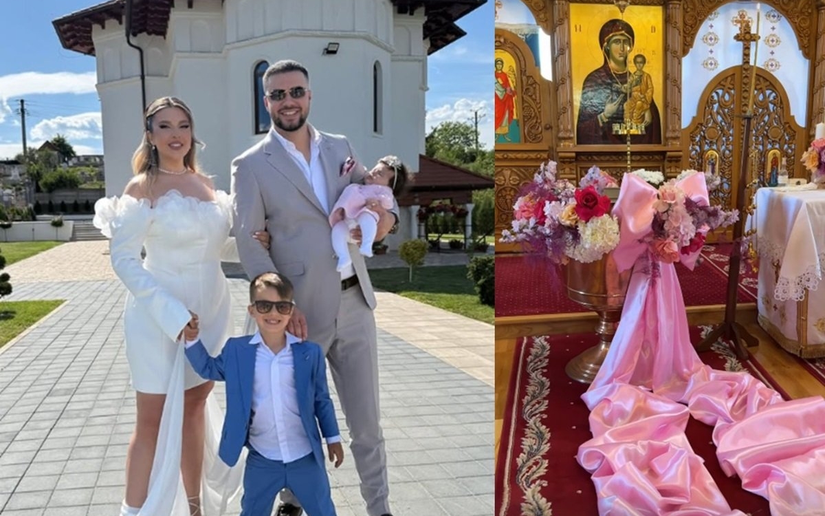 Botez de poveste pentru Miray! Daniela Iliescu și Culiță Sterp au organizat o petrecere atipică pentru fetița lor