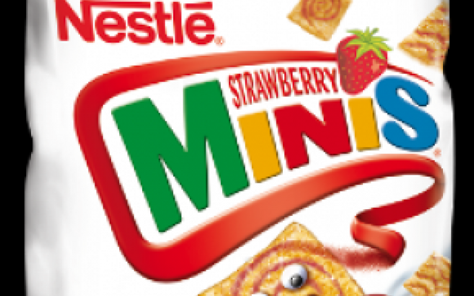 Nestle lanseaza un nou sortiment de cereale: Strawberry Minis