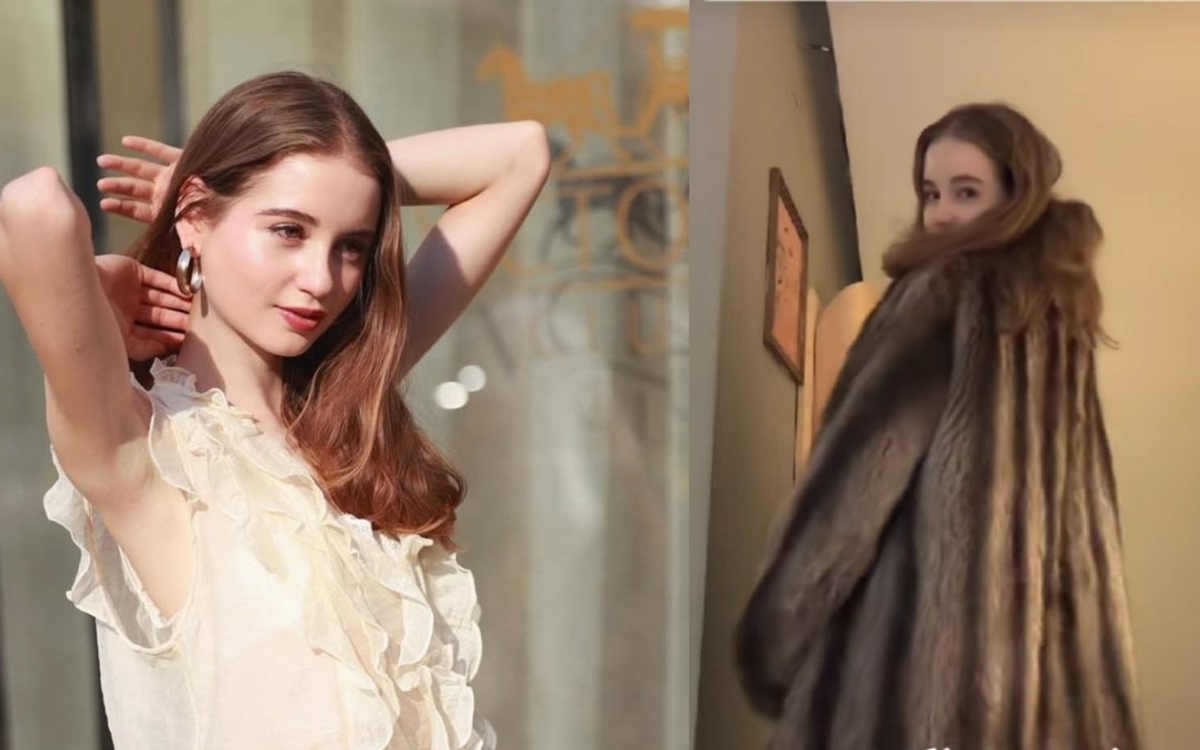 Irina Columbeanu, așa cum nu a mai fost văzută vreodată. S-a filmat într-o haină de blană după ce ani la rând a fost vegană