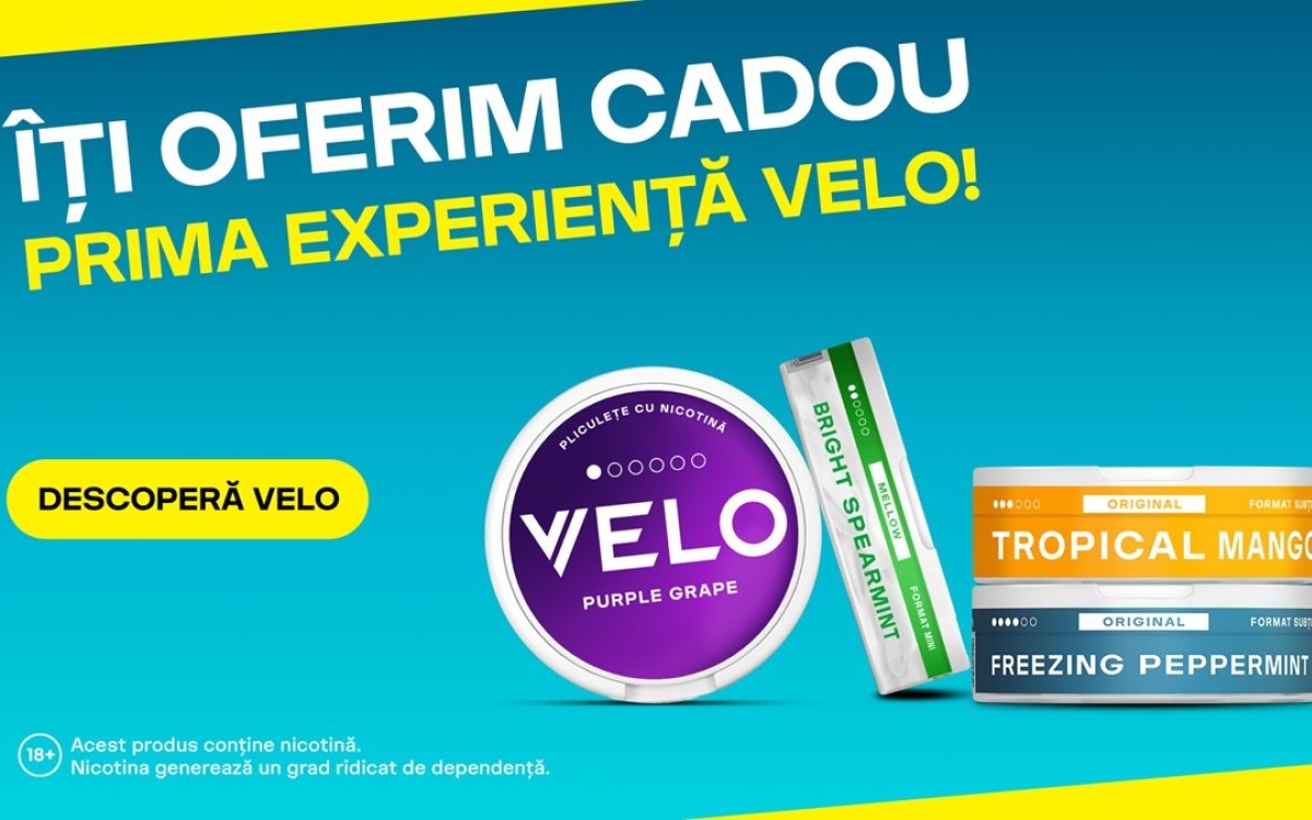 Timp liber, alegeri libere! Relaxează-te în stilul tău, alături de Velo