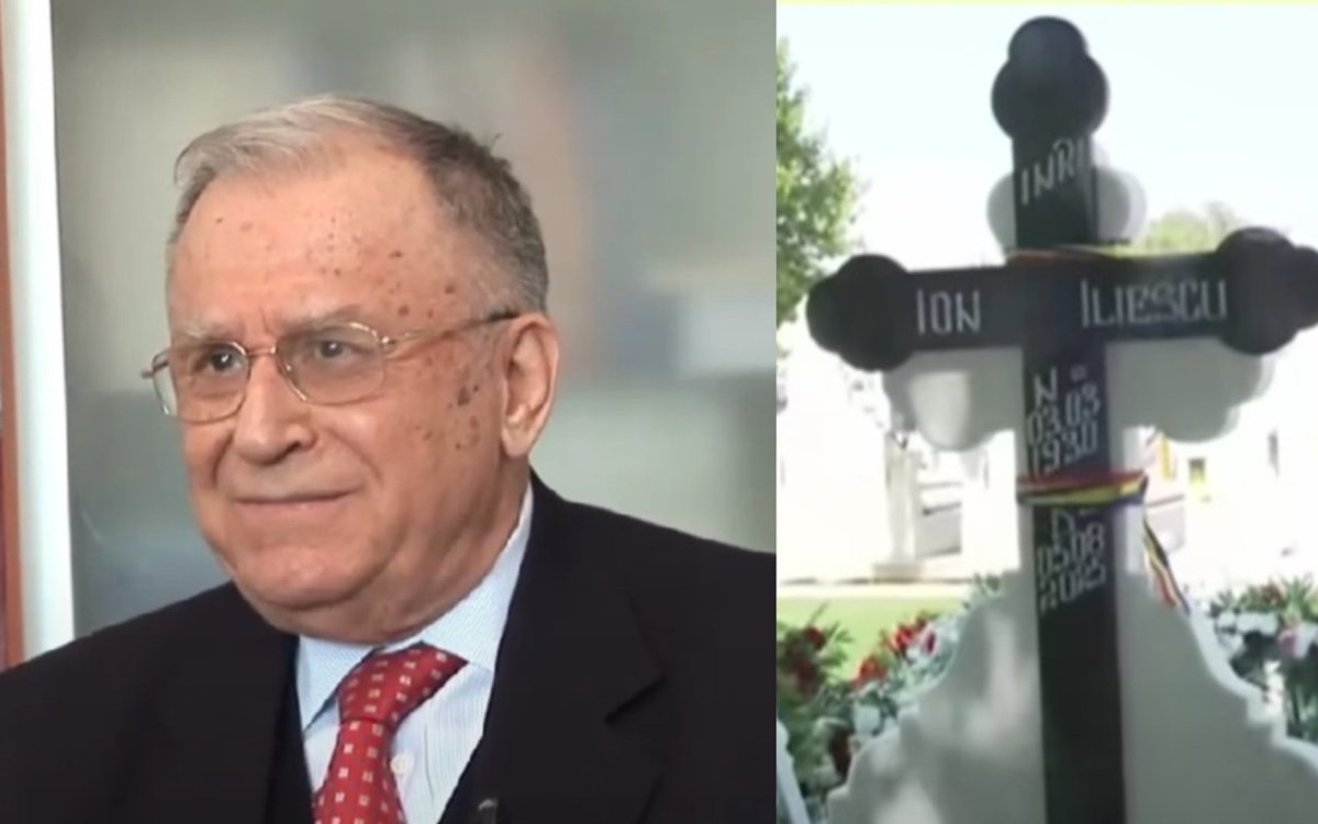 Cum arată mormântul lui Ion Iliescu la mai bine de o lună de la moartea lui. A devenit cel mai vizitat loc din Cimitirul Ghencea