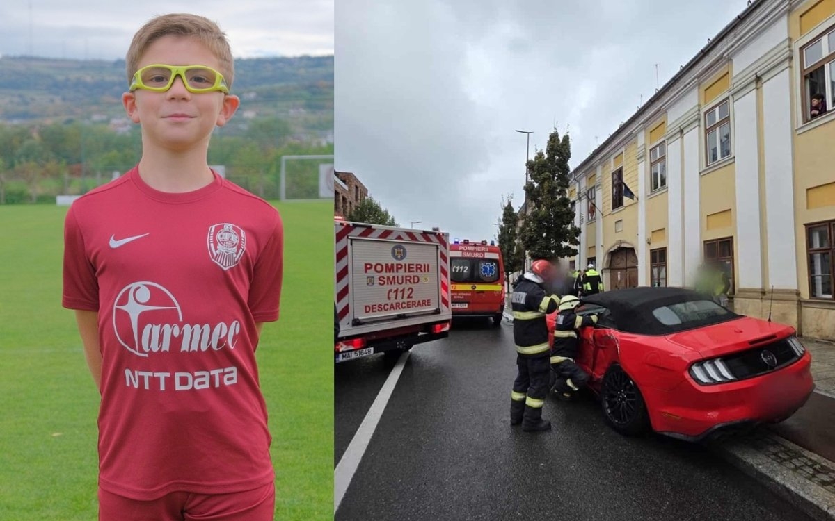 Eduard, un băiețel de 12 ani din Cluj, a fost lovit de o mașină în timp ce se afla pe trotuar cu mama lui