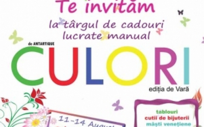 Participa la cea de-a X-a editie a targului de obiecte handmade CULORI