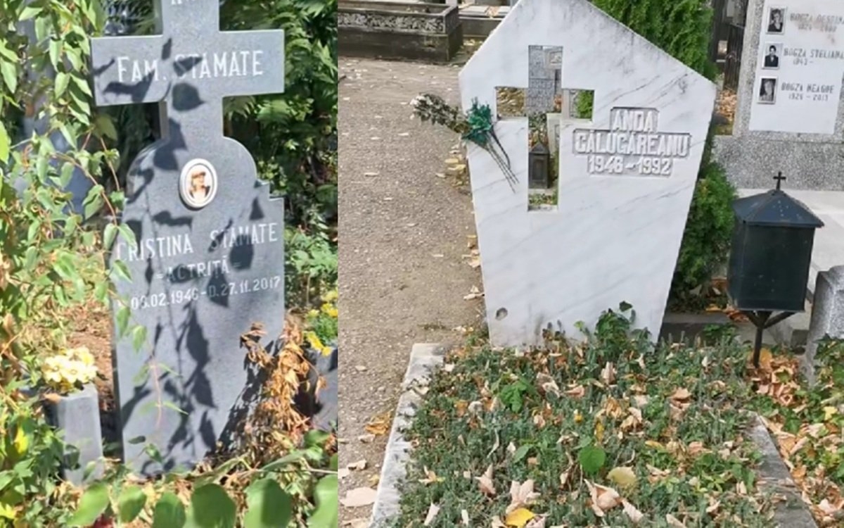 Marii actori ai României au fost uitați? Cum arată acum mormintele marilor nume de la noi de pe Aleea Artiștilor din Cimitirul Bellu