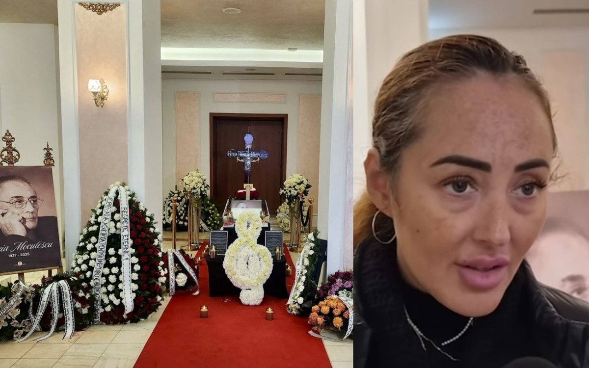 Horia Moculescu a fost condus pe ultimul drum în lacrimi și ropote de aplauze. Imagini dureroase cu Nidia și artiștii prezenți să-și ia rămas bun