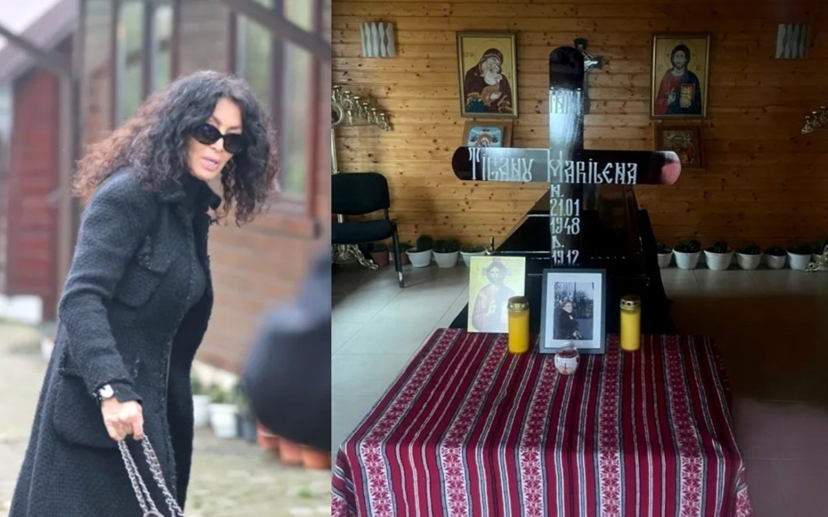 Mihaela Rădulescu, distrusă de durere și-a condus mama pe ultimul drum. Unde a fost înmormântată Marilena Țiganu