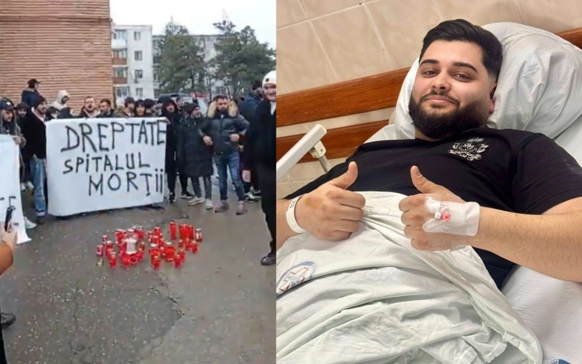 Proteste în masă și revoltă la Spitalul Județean Buzău după moartea lui Gabriel, tânărul de 25 de ani care a murit așteptând să fie operat la picior după un accident rutier