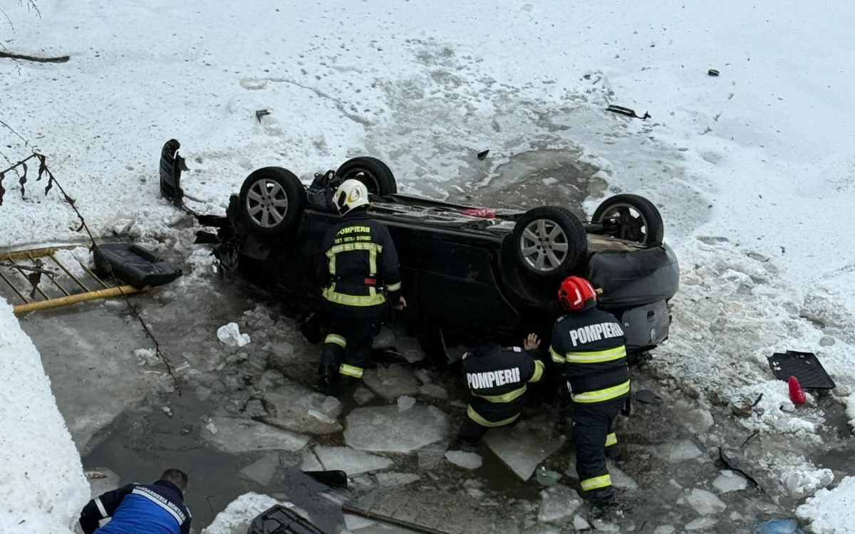 Tragedie fără margini la Vatra Dornei! Soția și copiii preotului Ioan Cozma au căzut cu mașina în Râul Bistrița, iar unul dintre minori a decedat