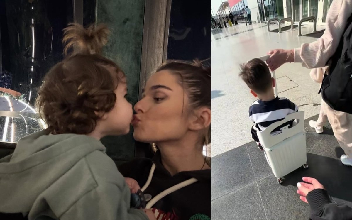 Imagini adorabile cu fiul lui Theo Rose în vacanță. Sasha are o nouă tunsoare