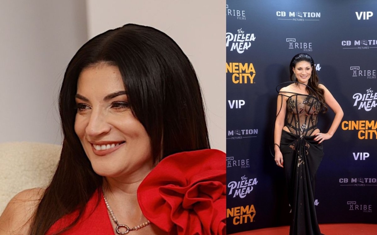 Imagini interzise minorilor cu Ioana Ginghină la premiera filmului în care joacă. Ținuta ei a lăsat totul la vedere, deși se apropie de vârsta de 50 de ani
