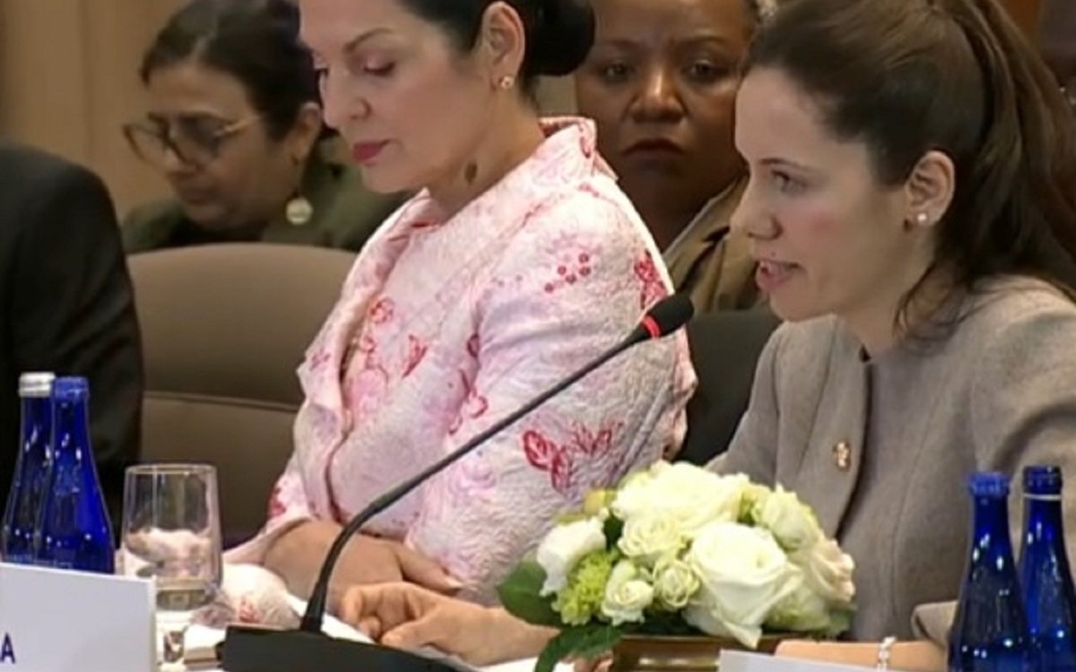 Primele imagini cu Mirabela Grădinaru de la întâlnirea cu Melania Trump. Cum s-a prezentat la întâlnirea Primelor Doamne