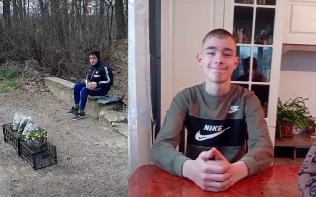 Răzvan are numai 13 ani, dar vinde urzici pe marginea drumului în Suceava. Citește în timp ce-și așteaptă clienții și spune că are o copilărie frumoasă