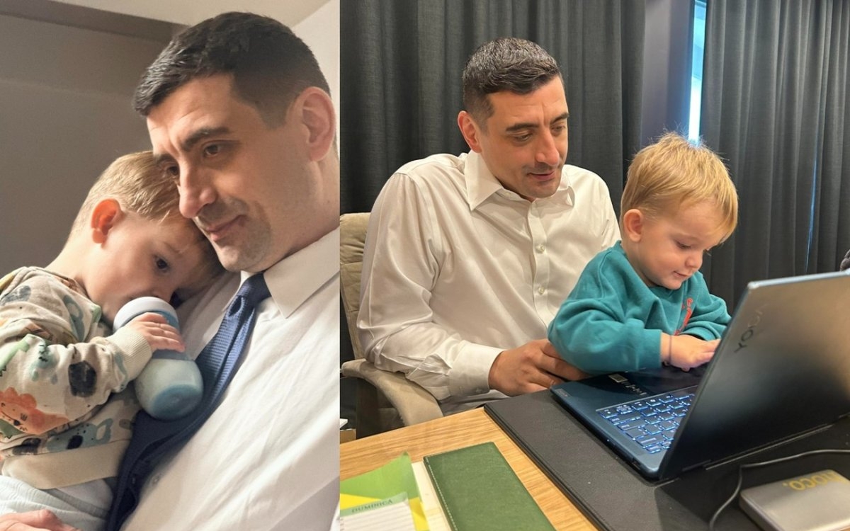 Fiul lui George Simion a împlinit 2 ani. Ce mare a crescut Radu