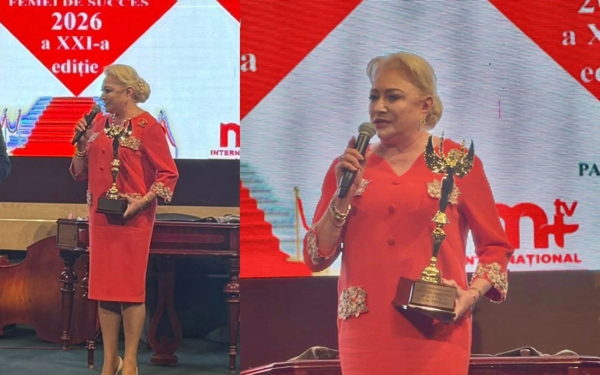 Viorica Dăncilă, cea mai de succes femeie a anului 2026? A fost premiată în cadrul unui eveniment susținut de Ministerul Culturii