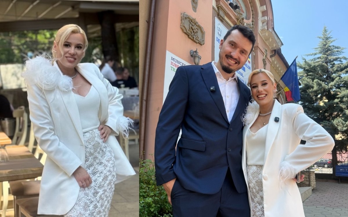Anisia Gafton s-a căsătorit cu Florin Serghei. Primele imagini de la cununia civilă