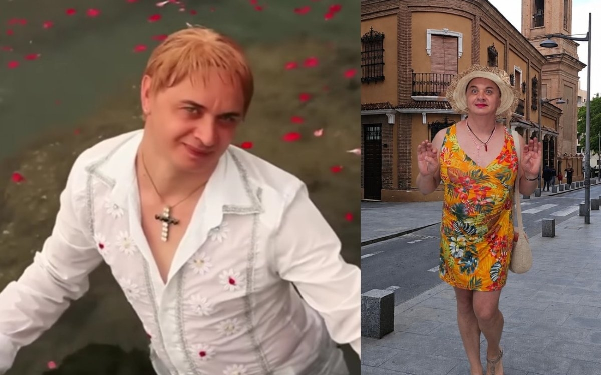 Cristi din Banat, apariție total neașteptată în rochie scurtă și pălărie la biserică. „M-au lăsat în pace să aprind câteva lumânări”