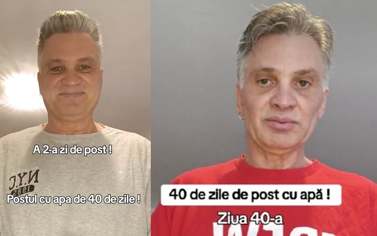 Transformarea șocantă a lui Mihai Onilă după ce a ținut post cu apă 40 de zile. „Și Iisus Hristos a ținut post 40 de zile”