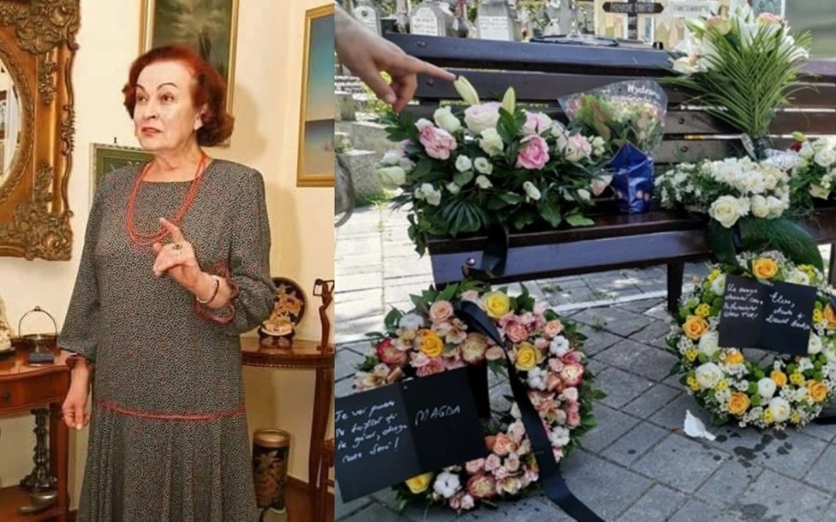 Imaginile durerii de la funeraliile Sandei Țăranu. „Vocea televiziunii române” a fost înmormântată alături de marea ei dragoste, tenorul Nicolae Țăranu
