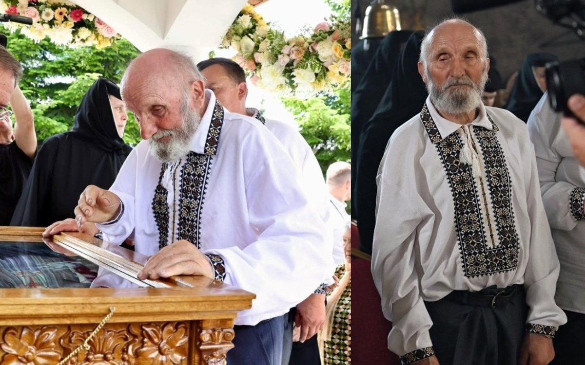 Tatăl Sfintei Elisabeta de la Pasărea a avut ocazia să se închine la moaștele fiicei sale. Aceasta a fost recent canonizată