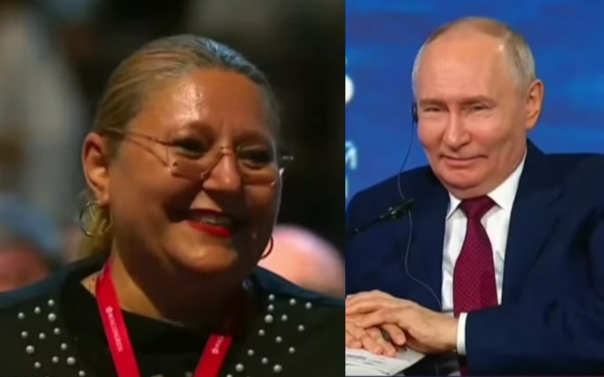 Diana Șoșoacă, discurs șocant în fața lui Vladimir Putin la Sankt Petersburg: „Românii vă iubesc!”