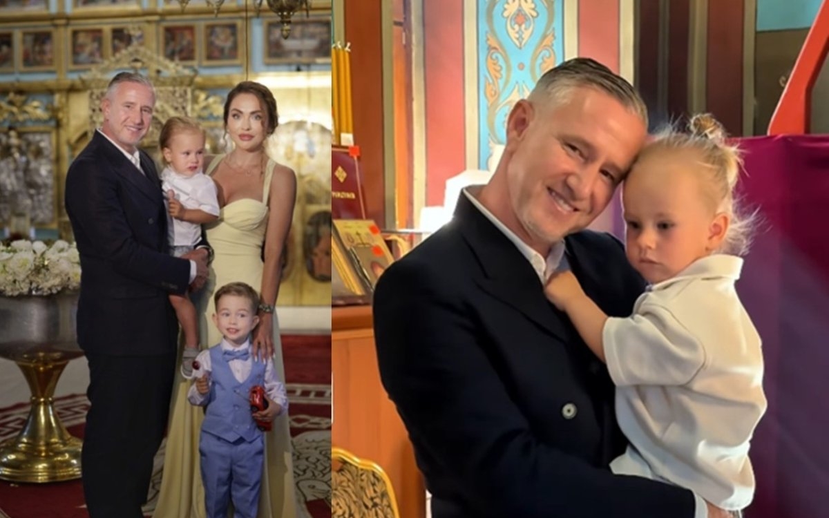 Laurentiu Reghecampf și Corina Caciuc și-au botezat fiul cel mic. Landon Abram are deja doi ani