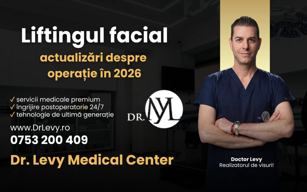 Clinica Dr. Levy: Ce poate face, de fapt, operația de Lifting facial
