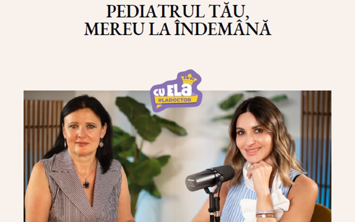 Ce faci când copilul are febră în vacanță? Ela Crăciun lansează un ghid gratuit pentru părinți, cu informații validate de medic pediatru