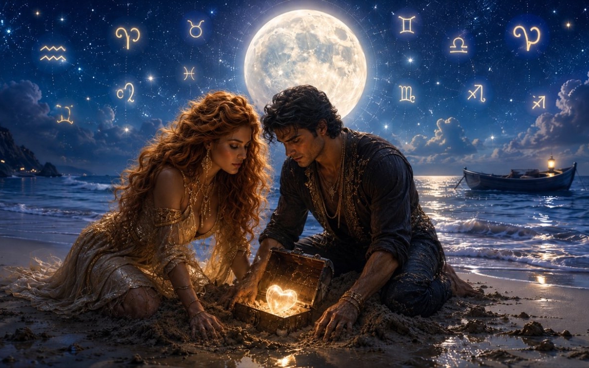 Horoscopul dragostei, săptămâna 27 iulie - 2 august. Luna Plină răscolește amintirile îngropate în țărmul uitării. Trei zodii își visează trecutul